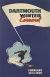 OSTBERG (DATES UNKNOWN). DARTMOUTH WINTER CARNIVAL. 1939. 33x22 inches, 86x56 cm. Pratt Institute, Brooklyn.